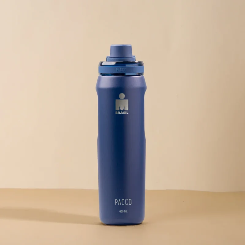 Garrafa Térmica Vyta IRONMAN 650ml Marinho
