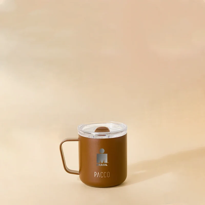Caneca Térmica Fokus IRONMAN 295ml Chocolate Amargo