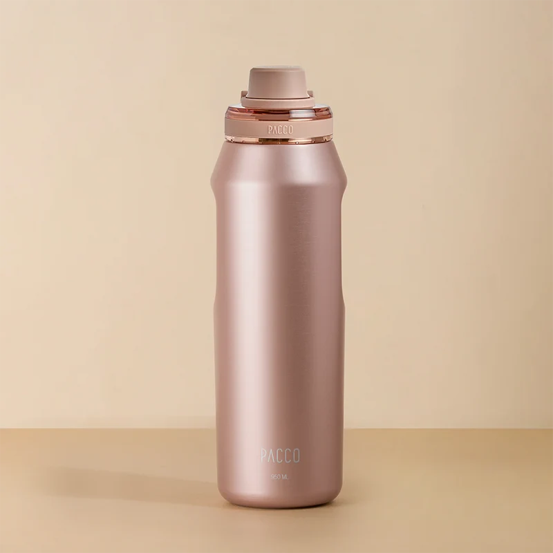Garrafa Térmica Premium Vyta Gold Series 950ml Ouro Rose