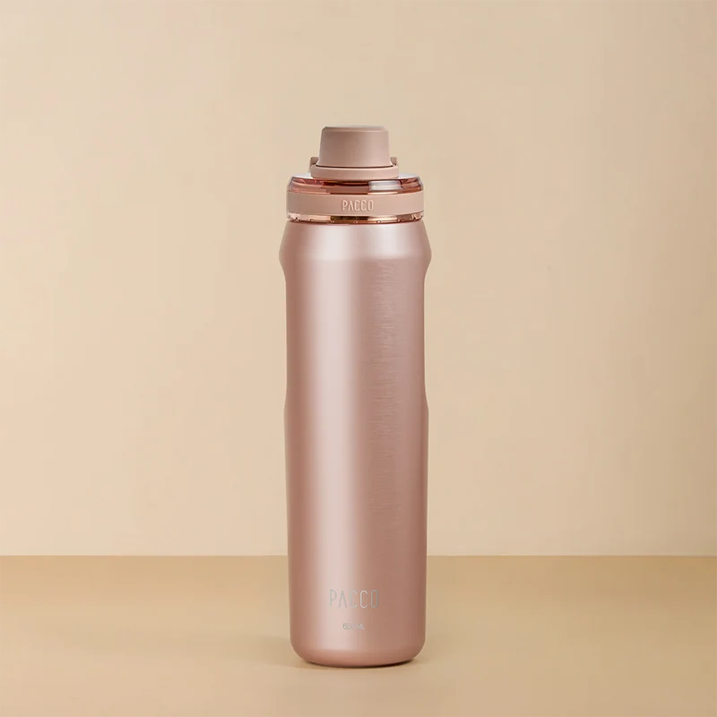 Garrafa Térmica Premium Vyta Gold Series 650ml Ouro Rose