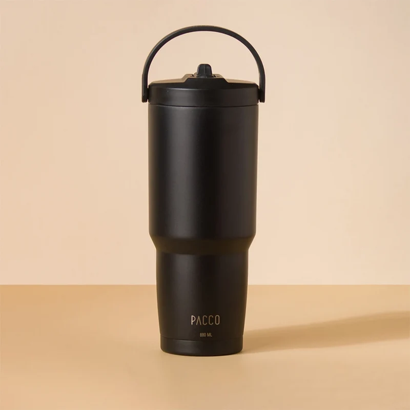 Copo Térmico SuperCup com Canudo 880ml Preto