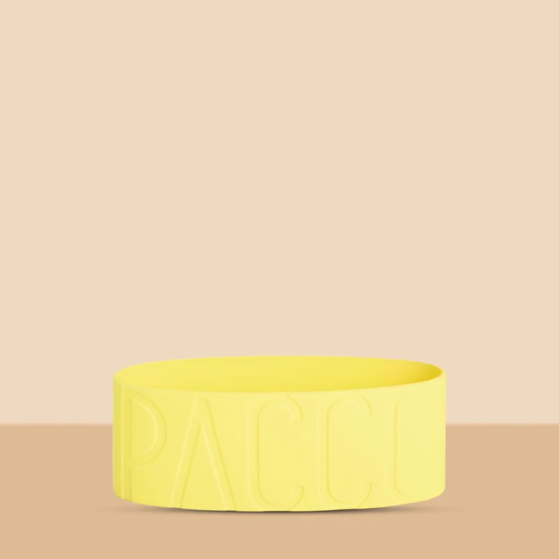Cinta de Silicone para Garrafa Crystal 650ml Amarelo