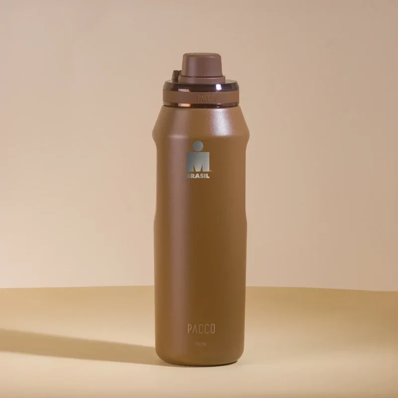 Garrafa Térmica Vyta IRONMAN 950ml Chocolate