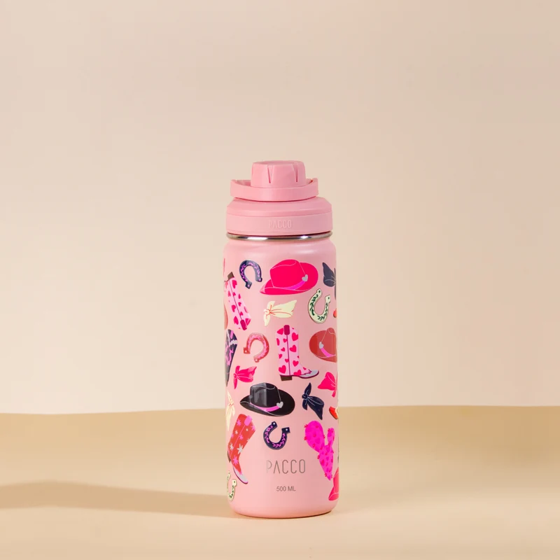 Garrafa Térmica Hydra V2 Estampada 500ml Boiadeira Rose