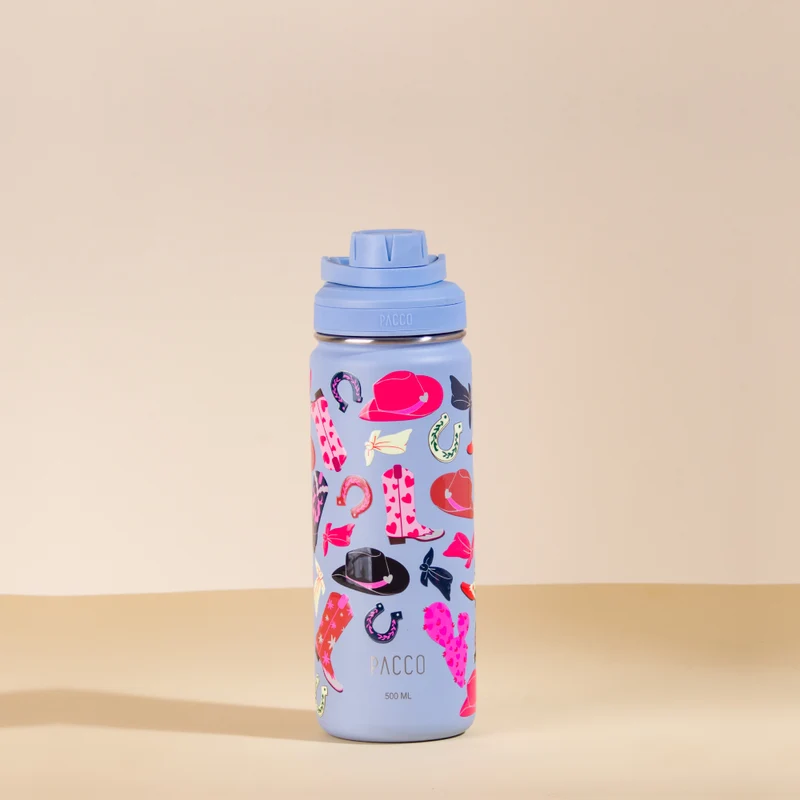 Garrafa Térmica Hydra V2 Estampada 500ml Boiadeira Lavanda