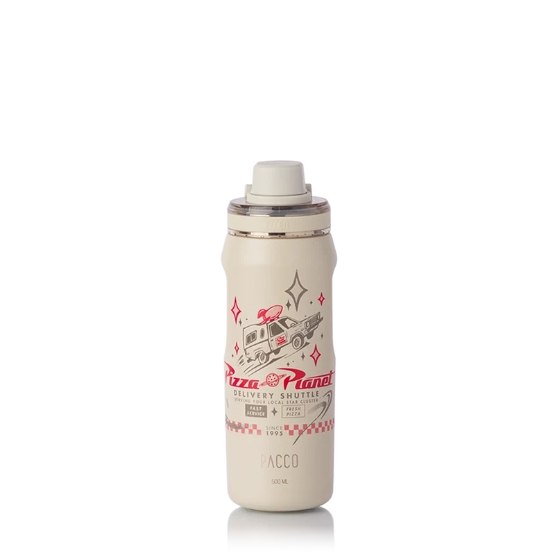 Garrafa Térmica VYTA Pizza Planet 500ml / Creme