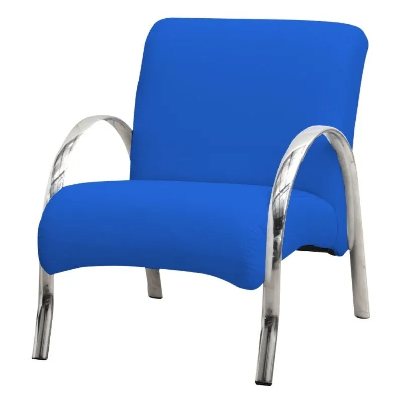 Poltrona Decorativa Polly 1 Lugar Corino Azul - Matrix