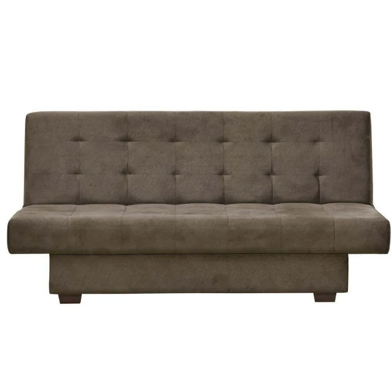 Sofá Cama Casal Laila Suede Marrom Matrix