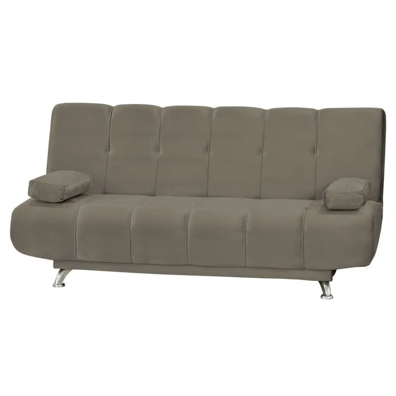 Sofá Cama 3 Lugares Eloá 188cm Marrom Claro - Matrix