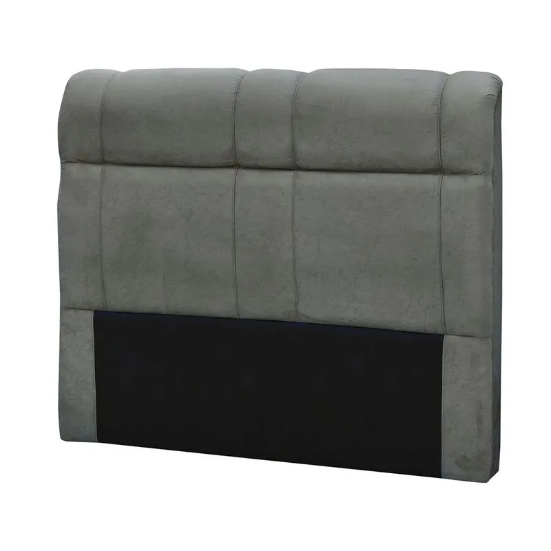 Cabeceira Casal Matrix Eros 140Cm Suede Amassado Cinza