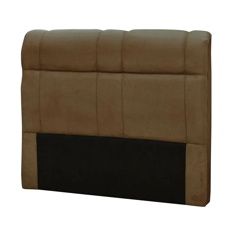 Cabeceira Casal Matrix Eros 140Cm Suede Amassado Marrom