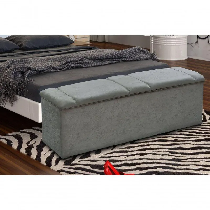 Recamier Baú Calçadeira Estofada Eros 140 Cm 387