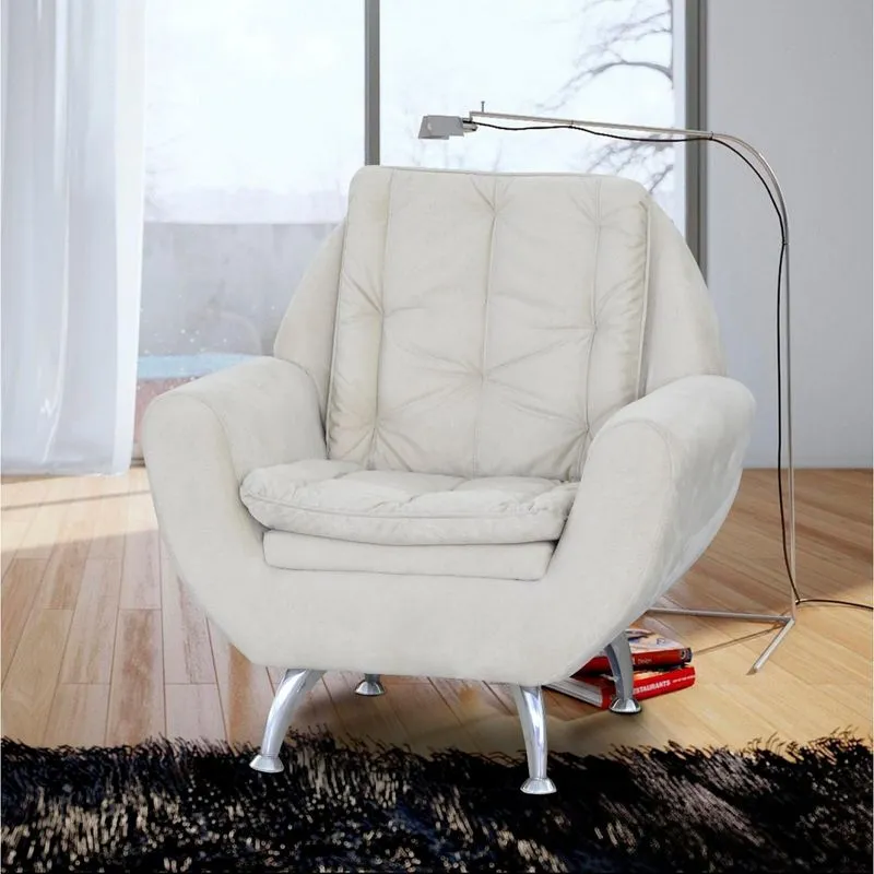 Poltrona Decorativa Glória Matrix Bege