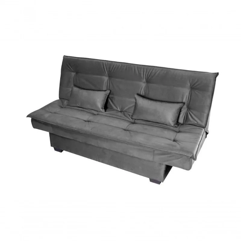 Sofá Cama Casal Reclinável Esmeralda Cinza Light - Matrix
