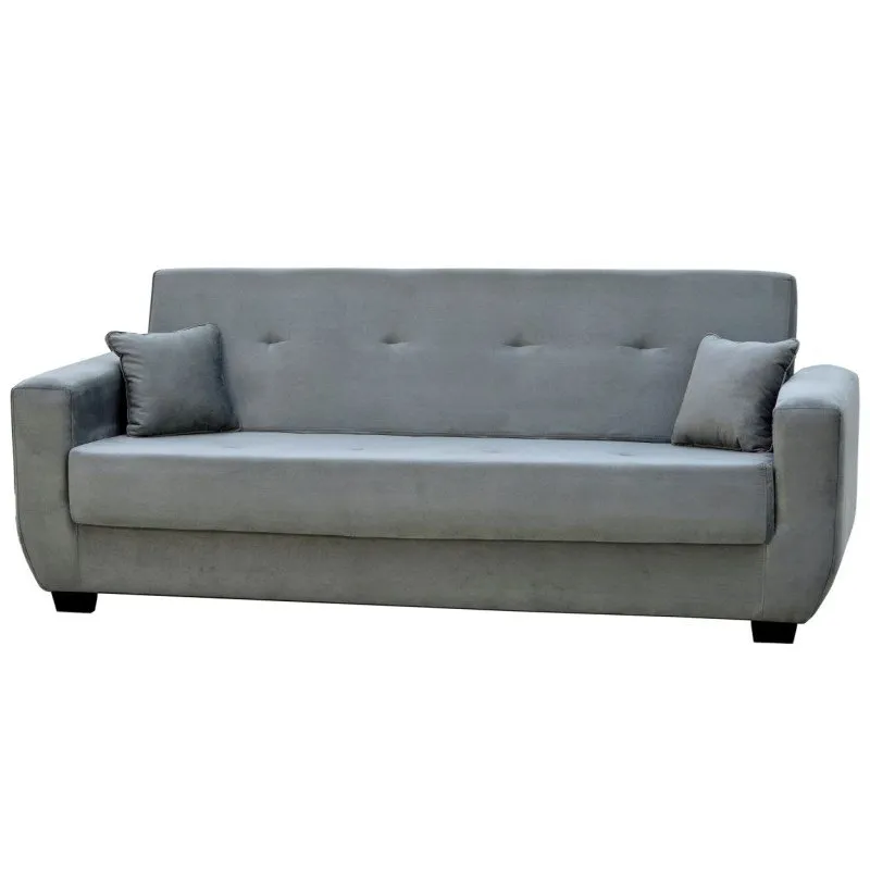 Sofá Cama 4 Lugares Roberta 222cm Cinza - Matrix
