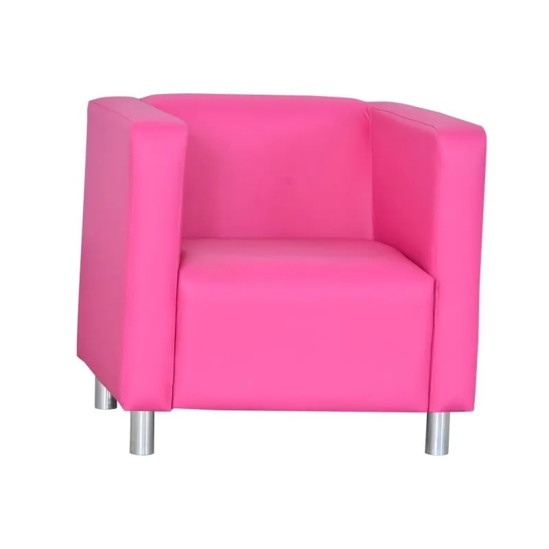 Poltrona Decorativa Dora Pés de Alumínio Rosa - Matrix