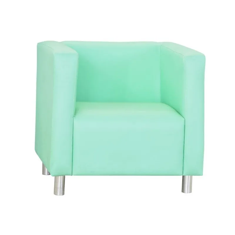 Poltrona Decorativa Dora Pés de Alumínio Verde - Matrix