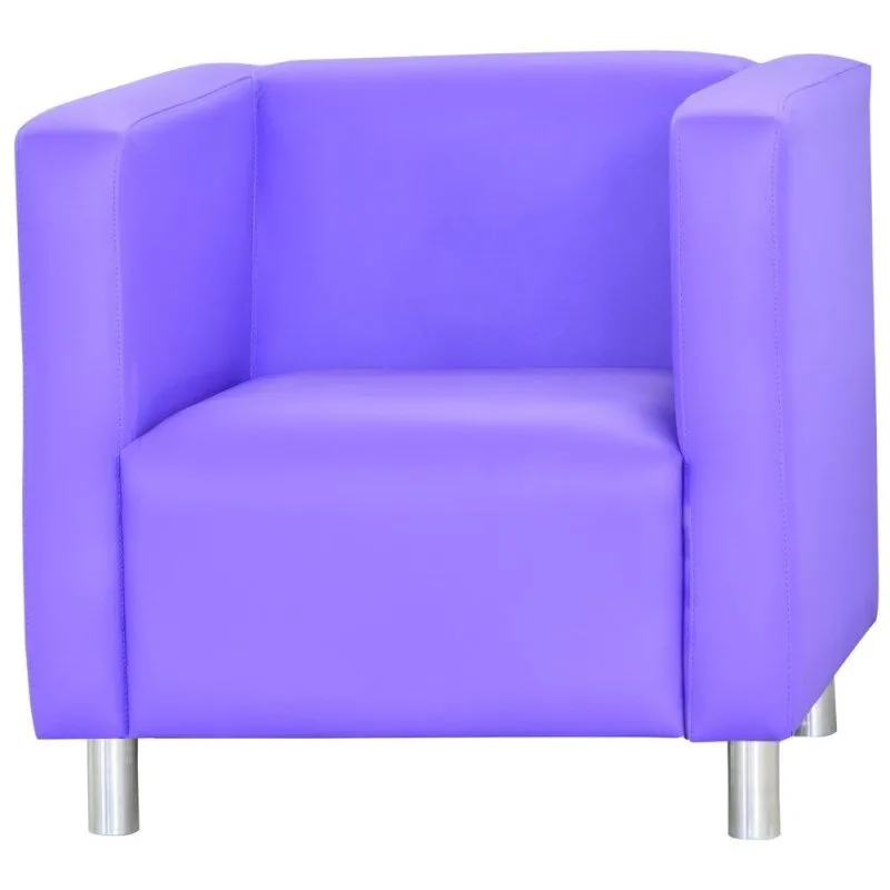 Poltrona Decorativa Dora Pés de Alumínio Lilás - Matrix