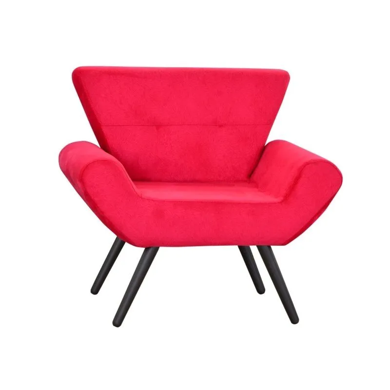 Poltrona Decorativa Aurora 1 Lugar Vermelho - Matrix