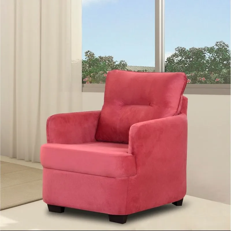 Poltrona Decorativa Fixa Brenda Mamãe Matrix Goiaba