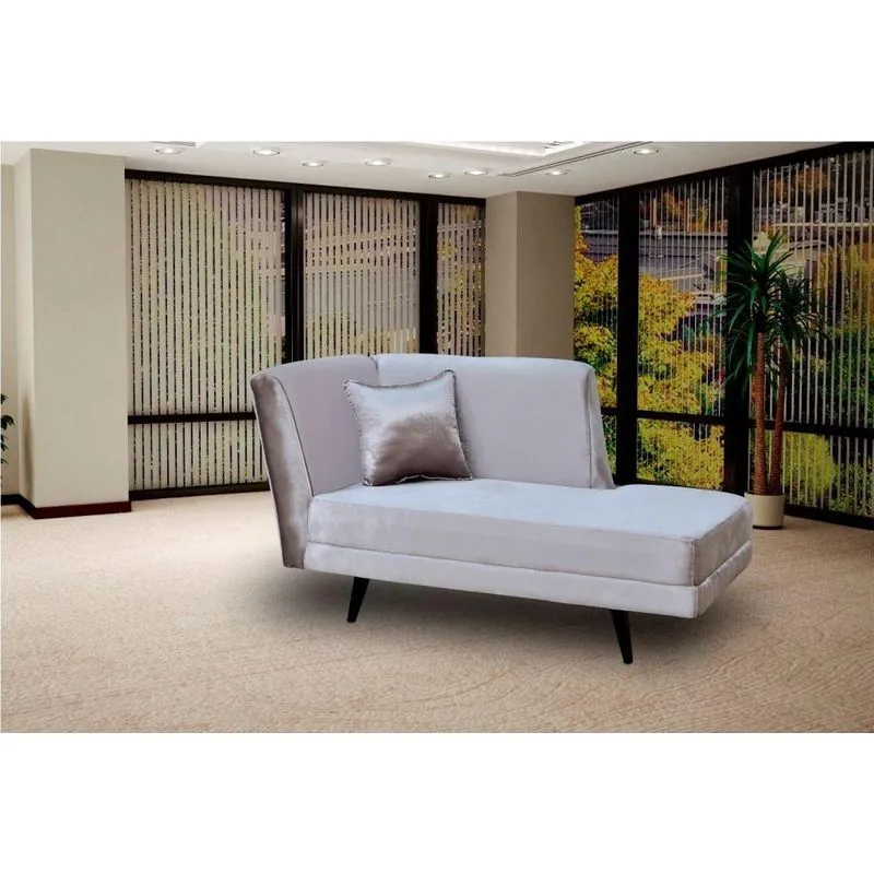 Chaise com almofada Nina - Prata
