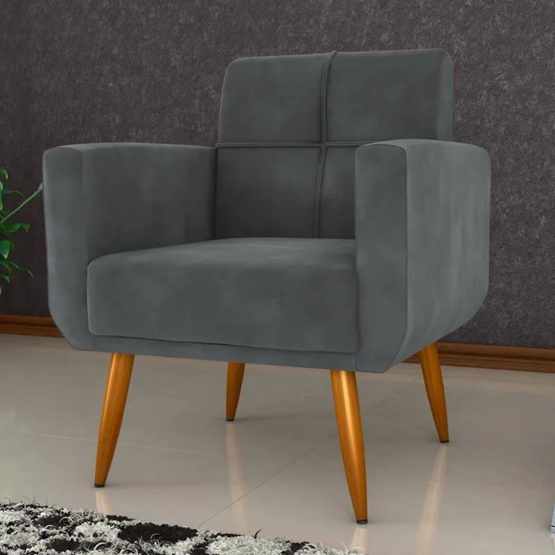 Poltrona Veludo 69cm Havanna Matrix