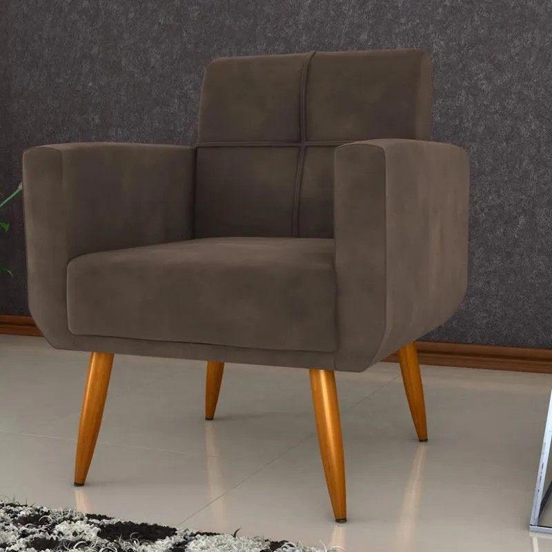 Poltrona Veludo 69cm Havanna Matrix