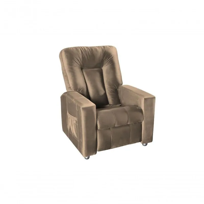 Poltrona Do Papai Reclinável Pallas Mx5 - Marrom Claro