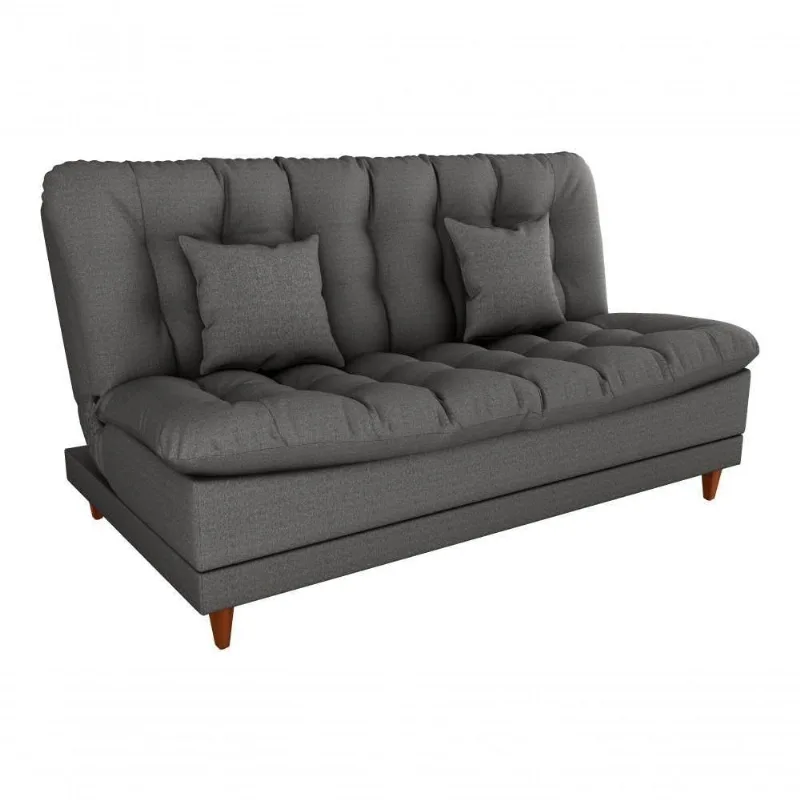 Sofá Cama Duda Linho Linho Chumbo Matrix Sala Premium Original Linho 3 Lugares