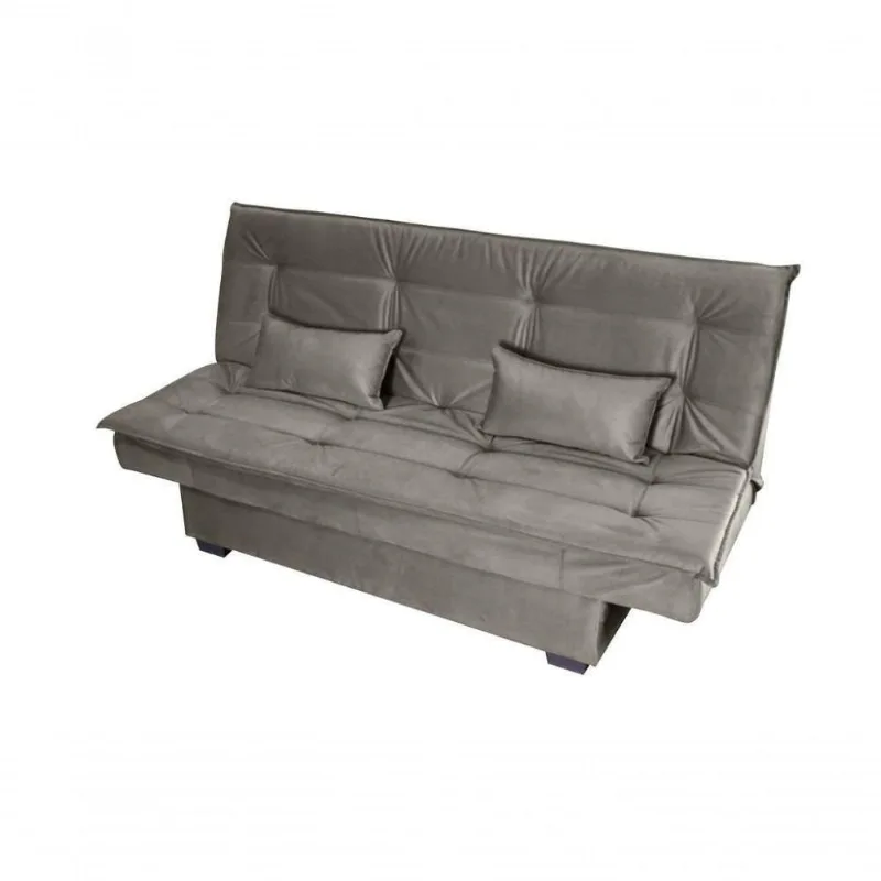 Sofá Cama Casal Reclinável Esmeralda Marrom Light - Matrix