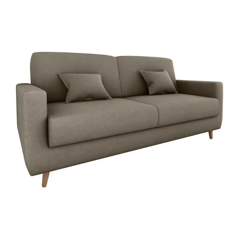 Sofá Cama Emília 2 Lugares 190cm Veludo Capuccino Matrix - Matrix
