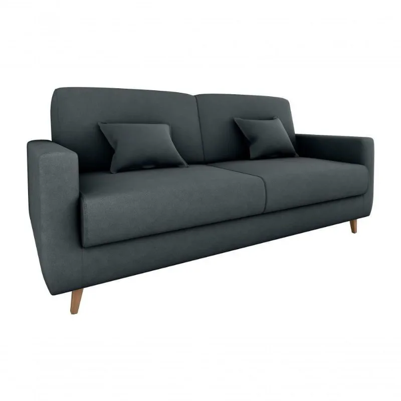 Sofá Cama Emília 2 Lugares 190cm Veludo Cinza Matrix - Matrix