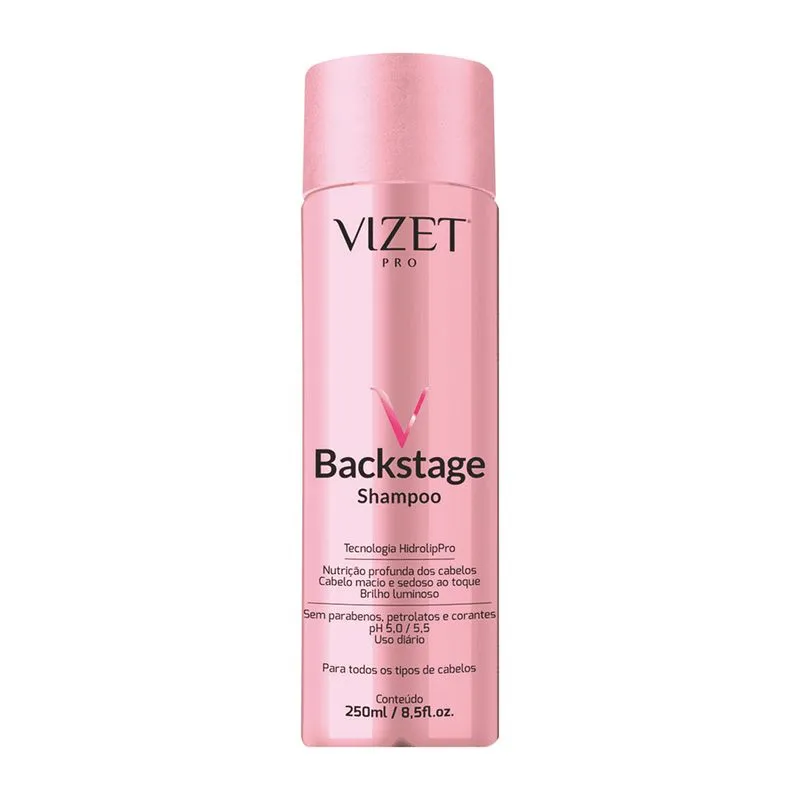 Shampoo Vizet Backstage Nutrição 250ml