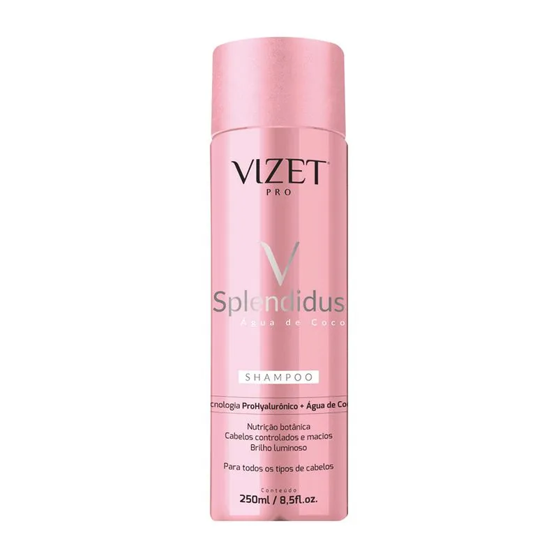 Shampoo Vizet Splendidus Agua de Coco 250ml