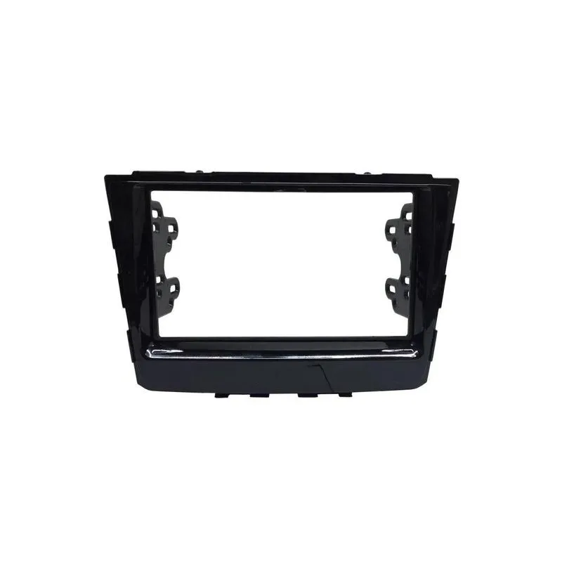 Moldura De Painel 2 Din Hyundai 2017 Black Piano - Autoplast