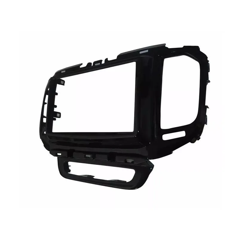 Moldura Dvd 2 Din Fiat Toro + Suportes - Black Piano