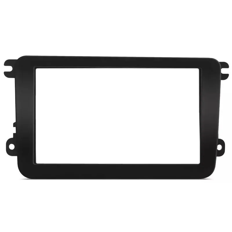 Moldura De Painel 2 Din vw Gol Voyage Saveiro G7 G8 2018 2019 2020 2021 2022 - Black Piano