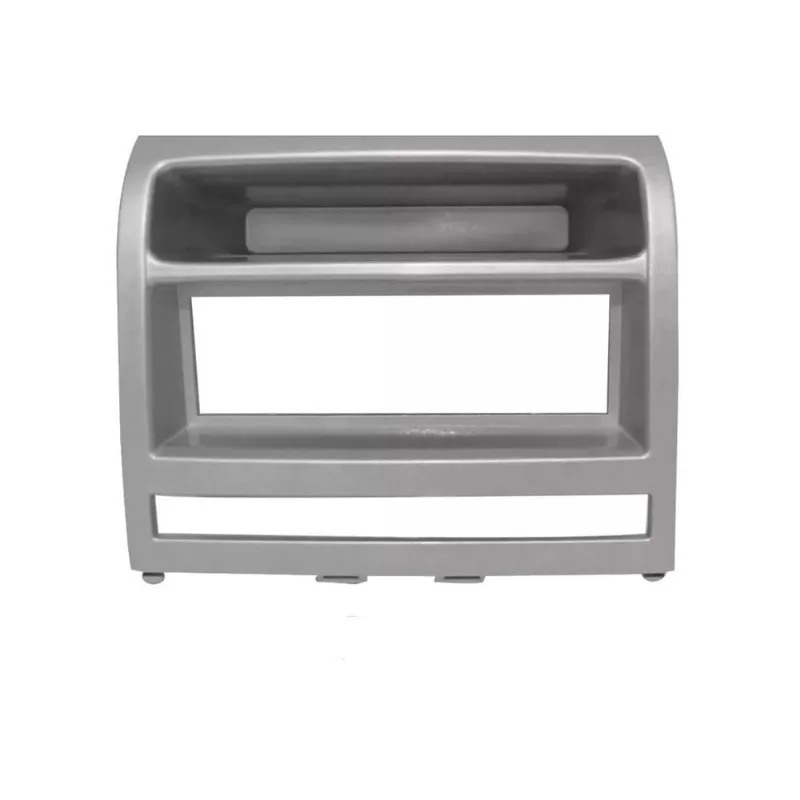 Moldura 1 Din Fiat Idea Palio Strada Siena Cd Mp3 Dvd Prata