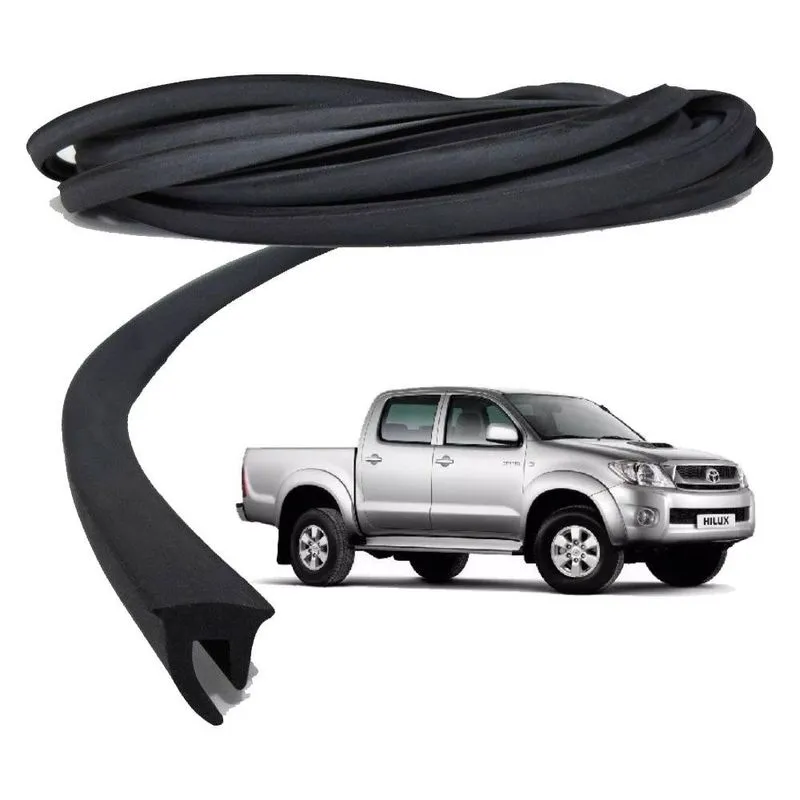 Borracha Acabamento Alargador de Paralama 4 peças Hilux 2001 A 2015