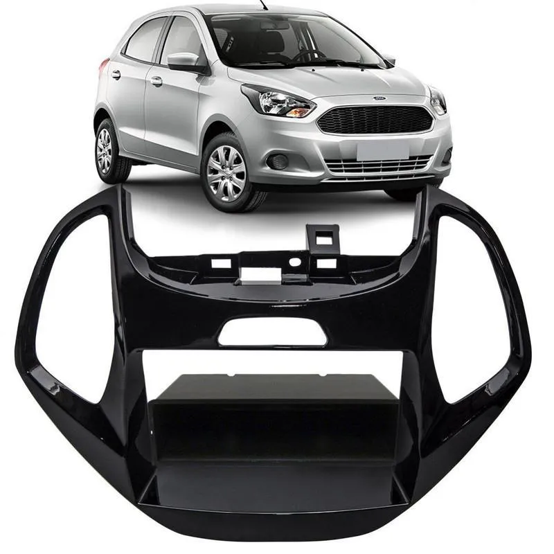 Moldura Ka Novo 2015, 1 E 2 Din, Preto ( Ap1115)