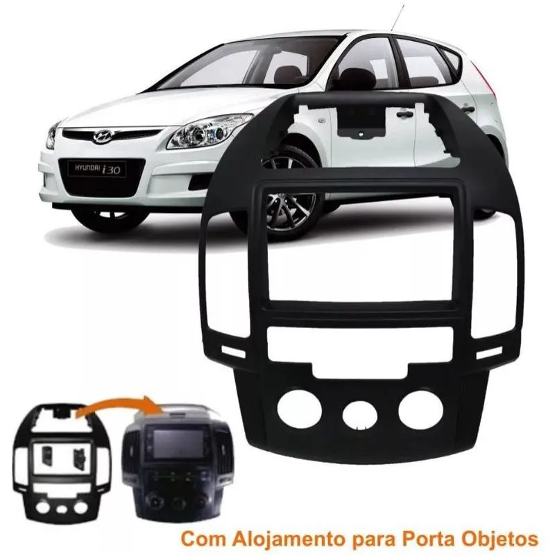 Moldura Painel Central Aparelho de Som 2 Din I30 Ar Analógico Padrão Chinês e Japonês