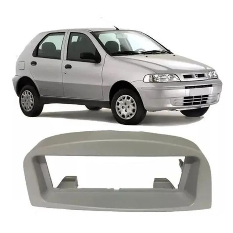 Moldura Painel Radio 1Din Palio Fire G2 Siena Strada S/Furo