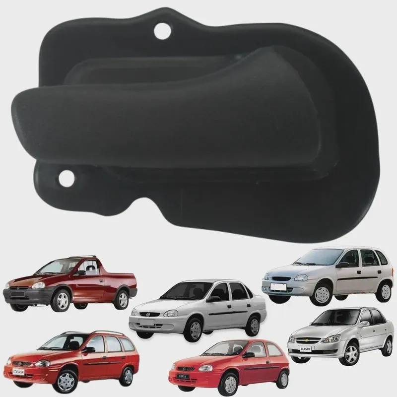 Maçaneta Interna Dianteira Corsa Hatch Sedan 1994 A 2004 Cinza Lado Direito
