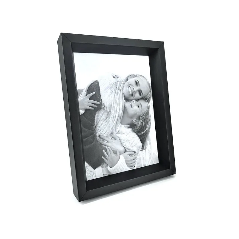 Porta Retrato Infinity Molduras Black 15 x 21 cm