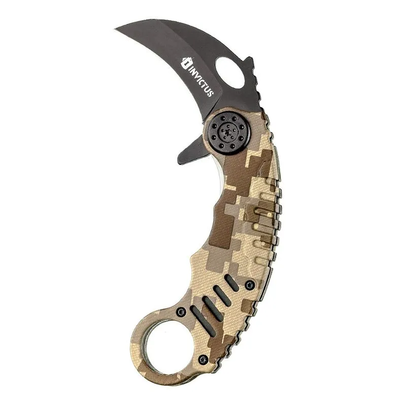 Canivete Crow 2.5Mm Cabo Em Camo Invictus