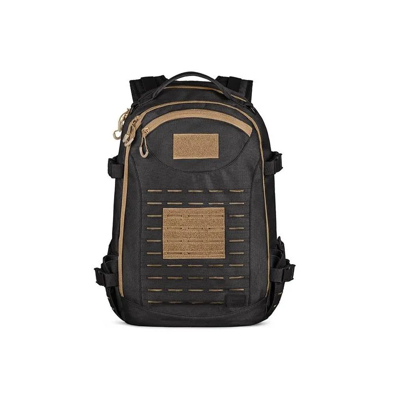 Mochila Invictus Rusher Preto-Coyote 2.0