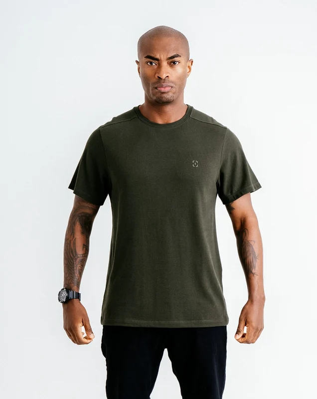 Camiseta Piquet Comfort - Verde G