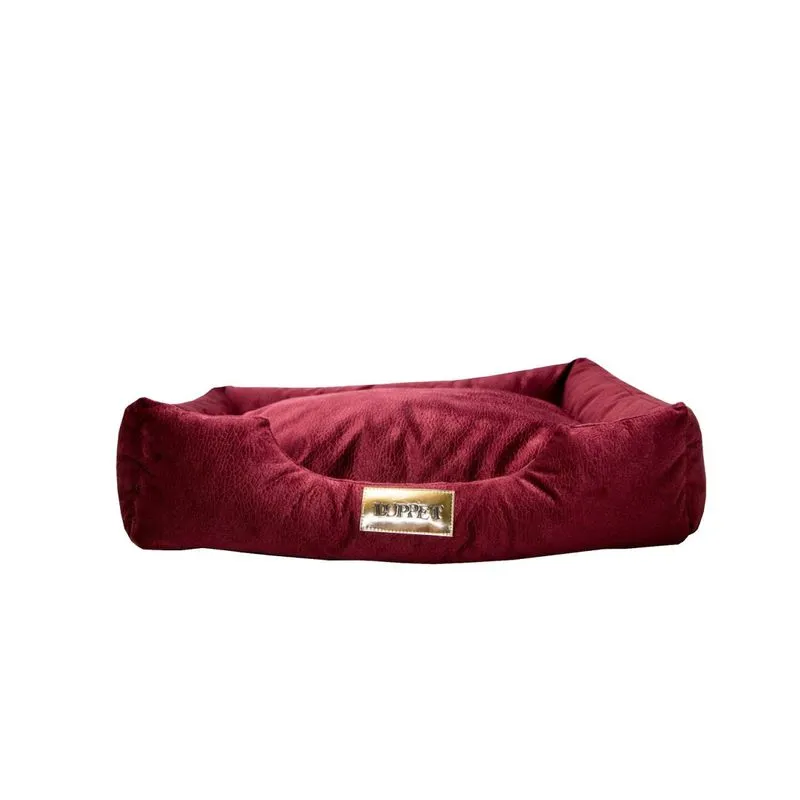 Cama Retangular para Cachorro ou Gato Luppet Super Luxo Bordo G