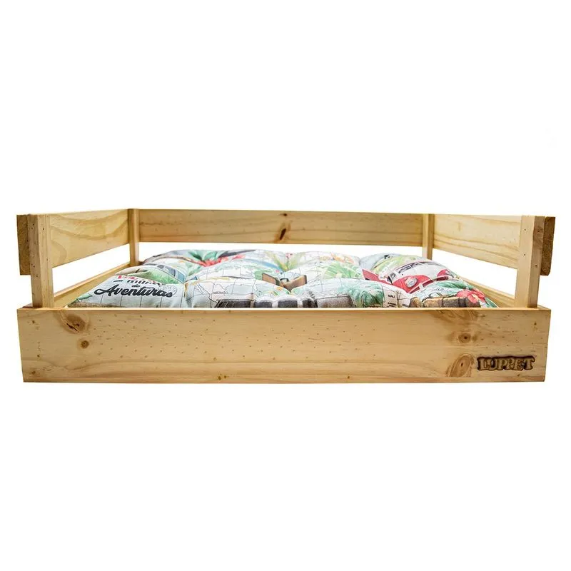 Cama Para Cachorro E Gato De Madeira Reaproveitada Luppet Natural