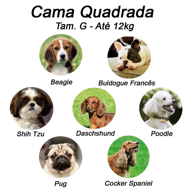 Cama Quadrada para Cachorro ou Gato Luppet Luxo Rosa Losango G